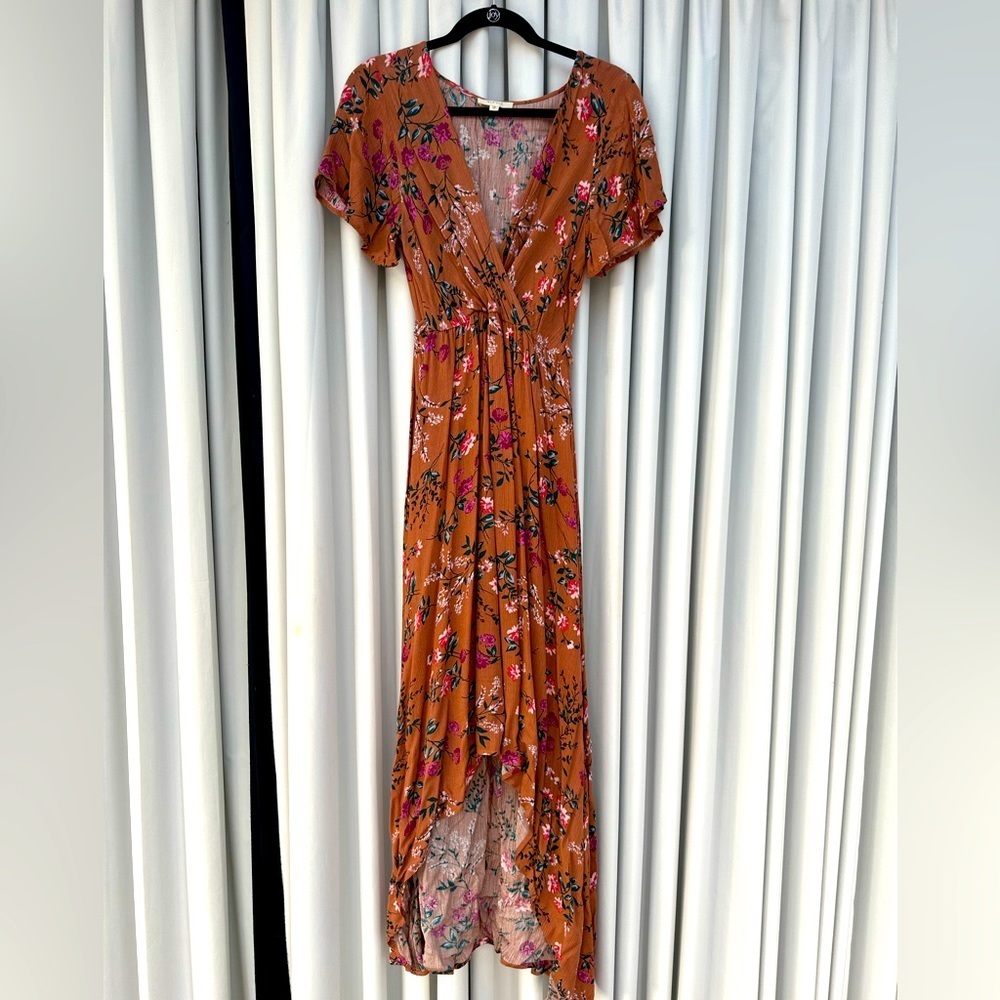 EUC | High Low Floral Maxi | Removable Belt At Waist | From Vici